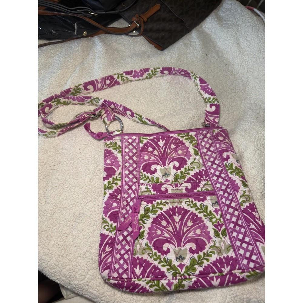 Vera Bradley Hipster Crossbody Julep Tulip Pink Floral Quilted Bag